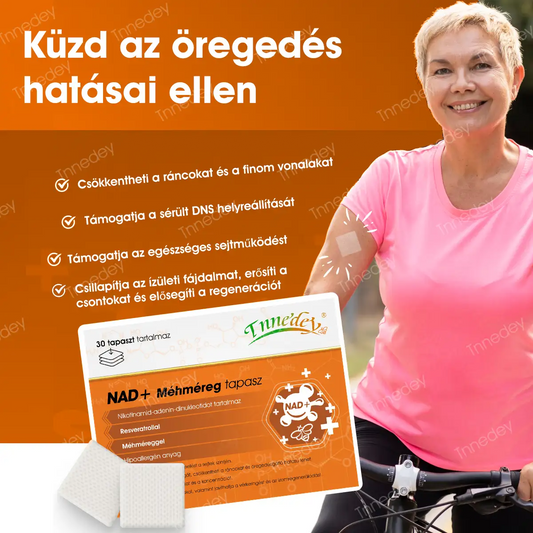 Tnnedey® tapaszok NAD+-szal és méhméreggel – Maximális bőrfiatalítás és energiabomba