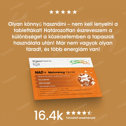 Tnnedey® tapaszok NAD+-szal és méhméreggel – Maximális bőrfiatalítás és energiabomba
